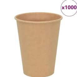 vidaXL Tazas de café de papel 1000 uds 12oz 300ml marrón Hot