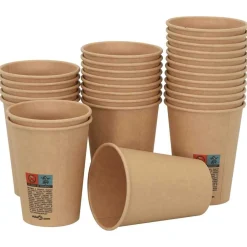 vidaXL Tazas de café de papel 1000 uds 12oz 300ml marrón Hot