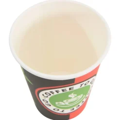 vidaXL Restauración-Tazas de café de papel 1000 uds 12oz 300ml rojo y negro