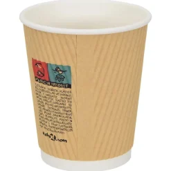 vidaXL Tazas de café de papel 500 uds 8oz 200ml blanco