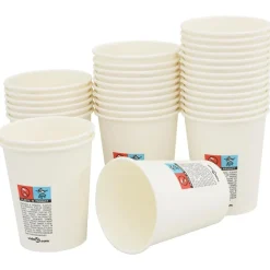 vidaXL Restauración-Tazas de café de papel 1000 uds 8oz 200ml blanco