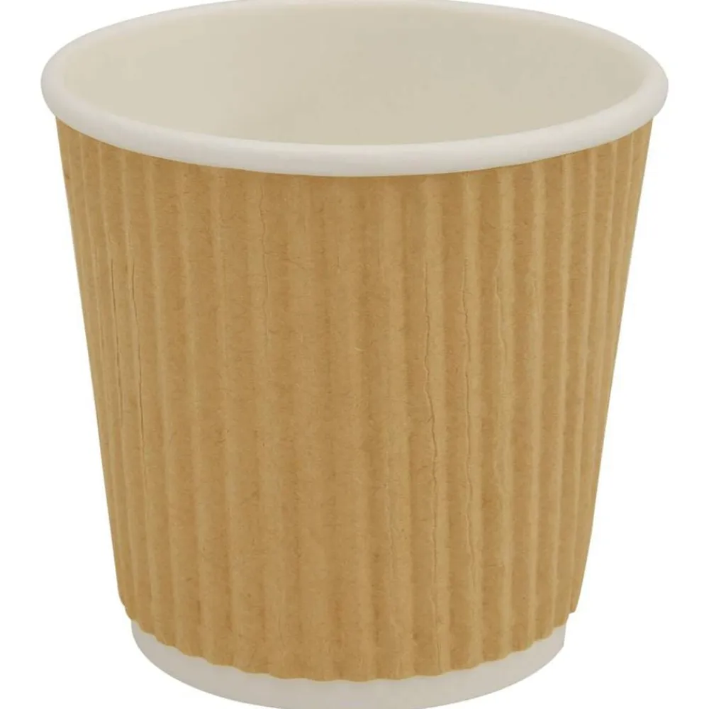 vidaXL Tazas de café de papel 1000 uds 4oz 100ml marrón Discount