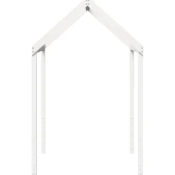 vidaXL Techo de cama infantil madera maciza 217x95,5x159 cm Blanco Outlet
