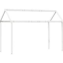 vidaXL Techo de cama infantil madera maciza 217x95,5x159 cm Blanco Outlet