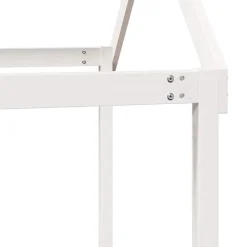 vidaXL Techo de cama infantil madera maciza 217x95,5x159 cm Blanco Outlet