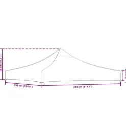 vidaXL Techo de carpa para celebraciones 3x3 m 270 g/m² Negro Online