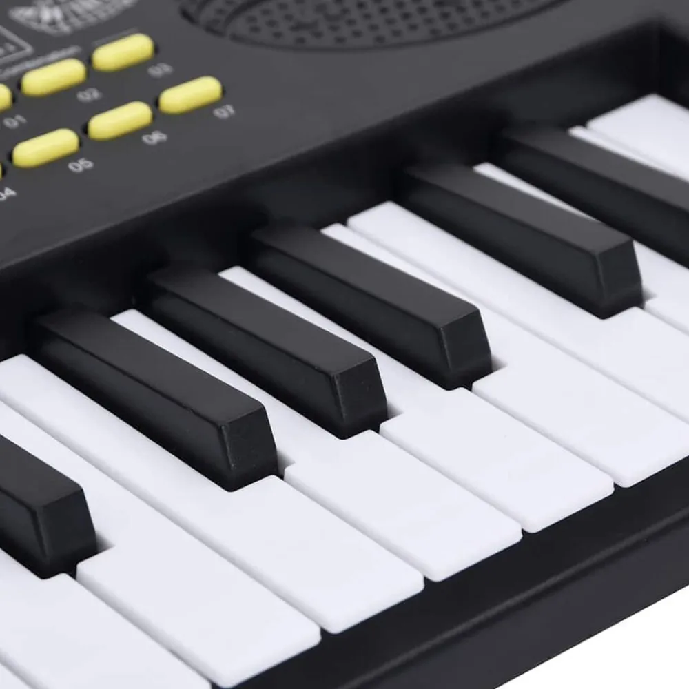 vidaXL Arte Y Ocio-Teclado eléctrico de piano 37 teclas con micrófono para niños