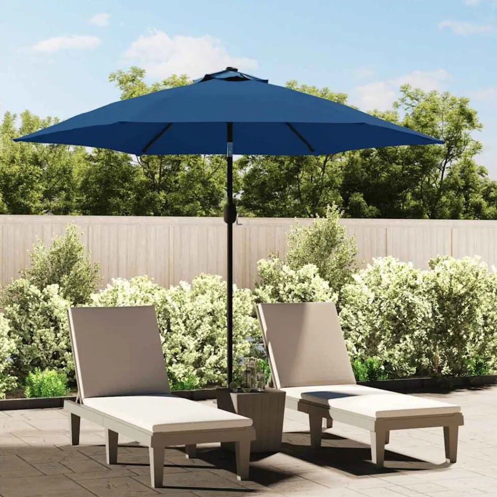 vidaXL Jardín-Tela de repuesto para sombrilla azul azure 300 cm