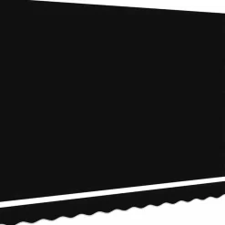 vidaXL Tela de Repuesto para Toldos 3 x 2,5 m Poliéster Negro Clearance