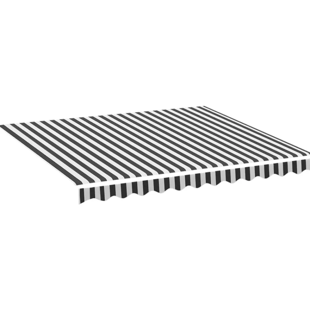 vidaXL Tela de repuesto para toldo gris blanco 3x2,5 m Antracita y Discount