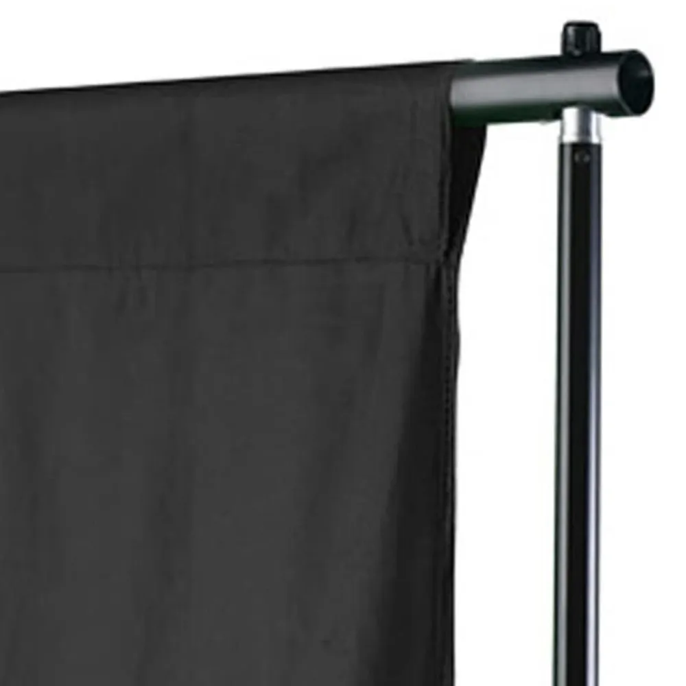 vidaXL Telón de fondo sin soporte algodón 300x300 cm Negro Best
