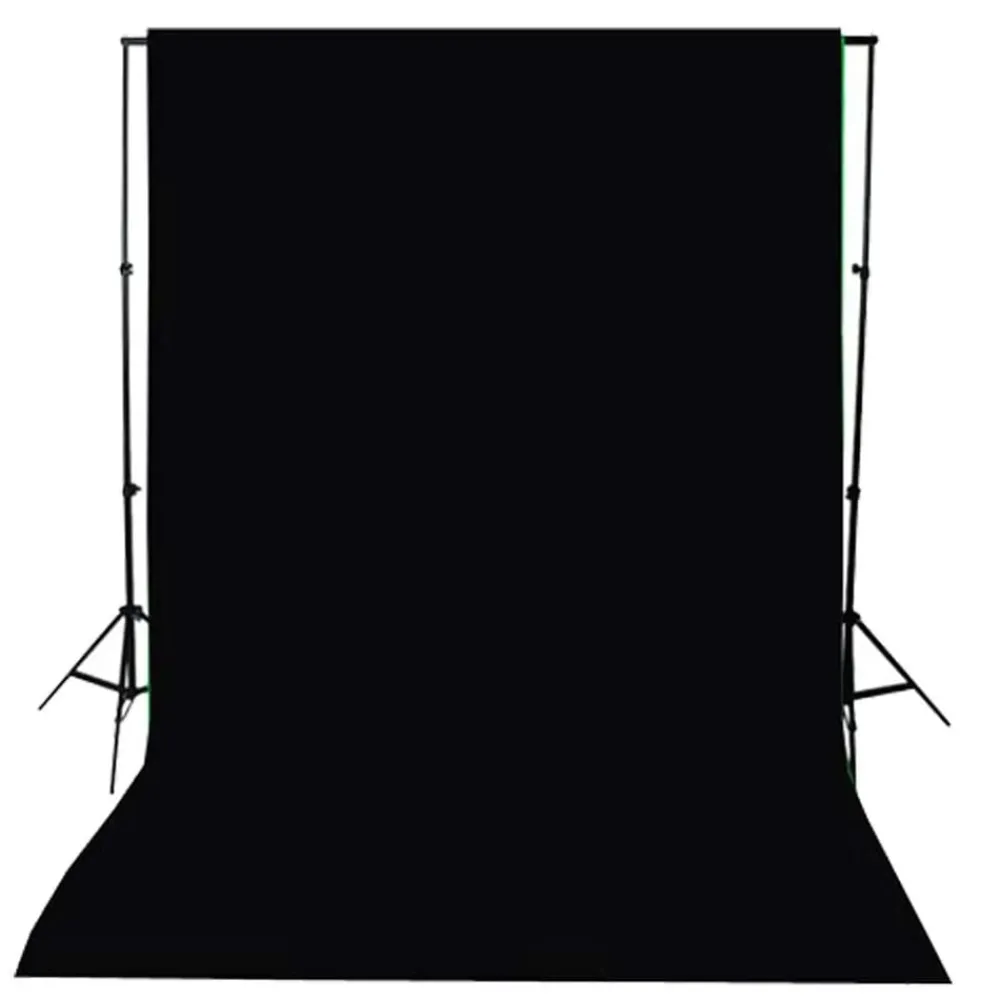 vidaXL Telón de fondo sin soporte algodón 300x300 cm Negro Best