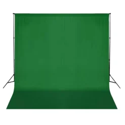 vidaXL Cámaras Y Objetivos-Telón de fondo sin soporte croma algodón 300x300 cm