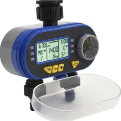 vidaXL Temporizador digital de riego automático con salida doble Clearance