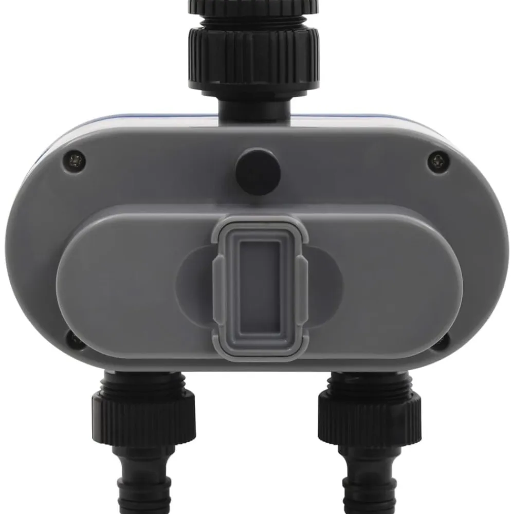 vidaXL Temporizador digital de riego automático con salida doble Clearance