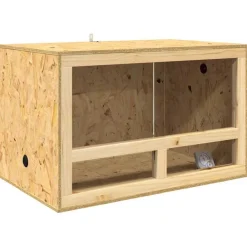vidaXL Productos Para Mascotas-Terrario Marrón 80 x 50 x 100 cm OSB