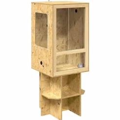 vidaXL Terrario Marrón 50 x 50 x 130 cm OSB Online