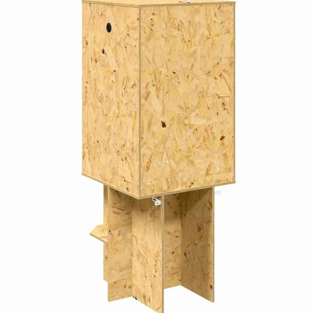vidaXL Terrario Marrón 50 x 50 x 130 cm OSB Online
