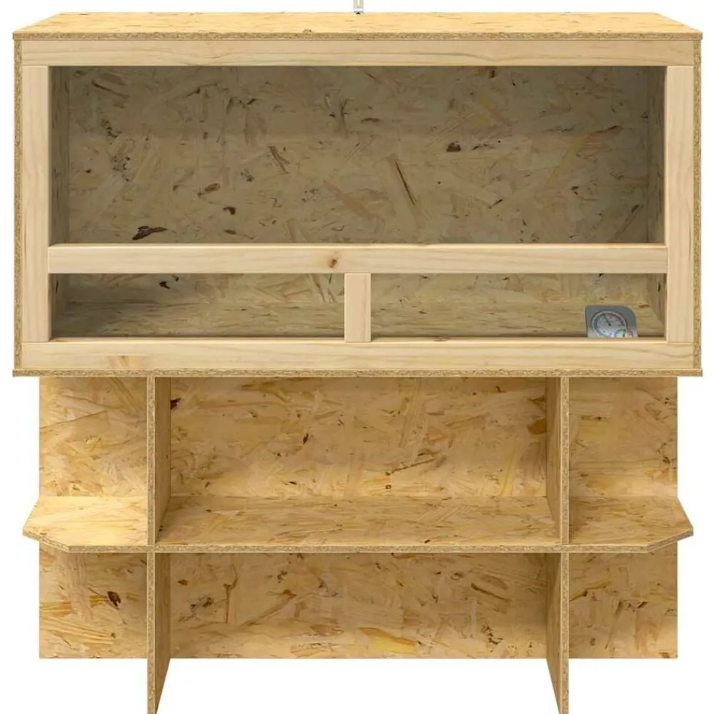 vidaXL Productos Para Mascotas-Terrario Marrón 100 x 50 x 100 cm OSB