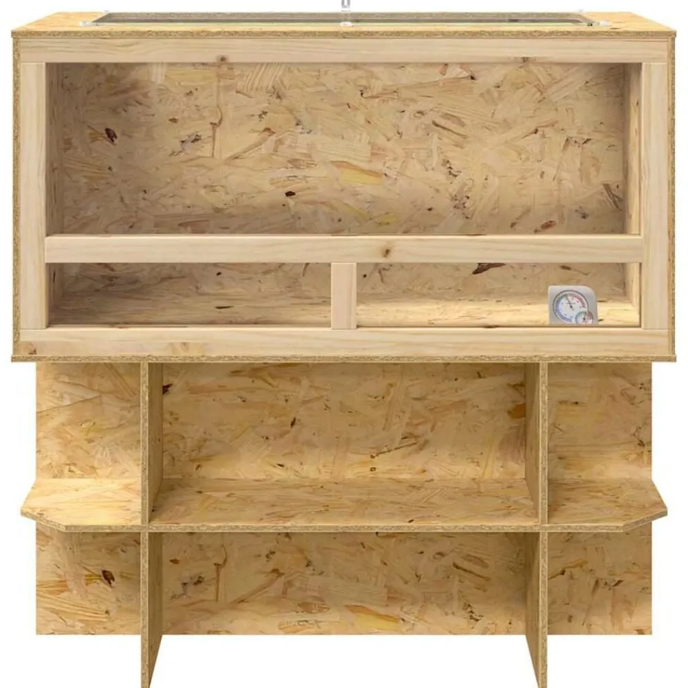 vidaXL Productos Para Mascotas-Terrario Marrón 100 x 50 x 100 cm OSB