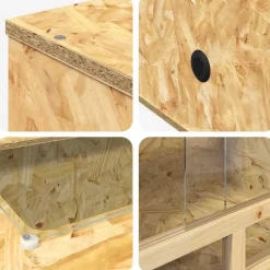vidaXL Terrario Marrón 80 x 50 x 100 cm OSB Sale
