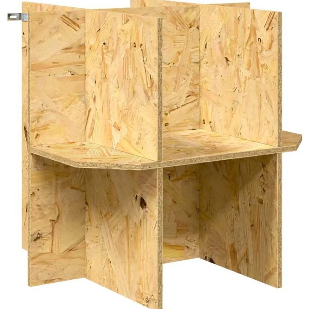 vidaXL Productos Para Mascotas-Terrario Marrón 50 x 50 x 100 cm OSB