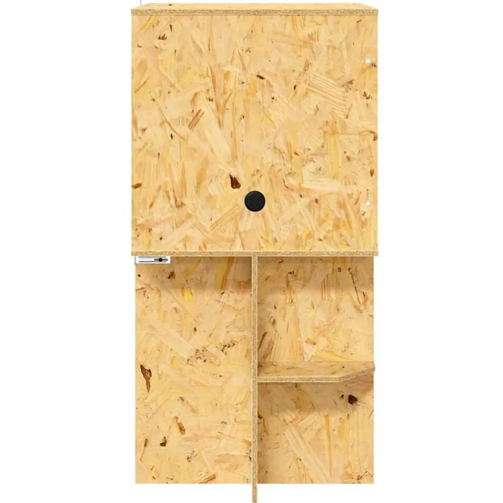 vidaXL Productos Para Mascotas-Terrario Marrón 50 x 50 x 100 cm OSB