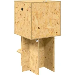 vidaXL Productos Para Mascotas-Terrario Marrón 50 x 50 x 100 cm OSB