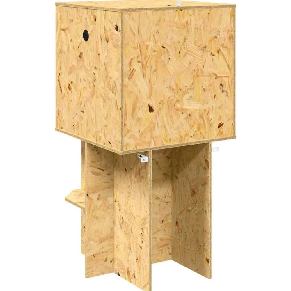 vidaXL Productos Para Mascotas-Terrario Marrón 50 x 50 x 100 cm OSB