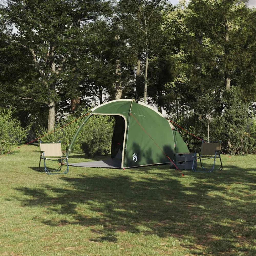 vidaXL Actividades Al Aire Libre-Tienda Cabaña con techo 370 x 230 x 185 cm tafetán