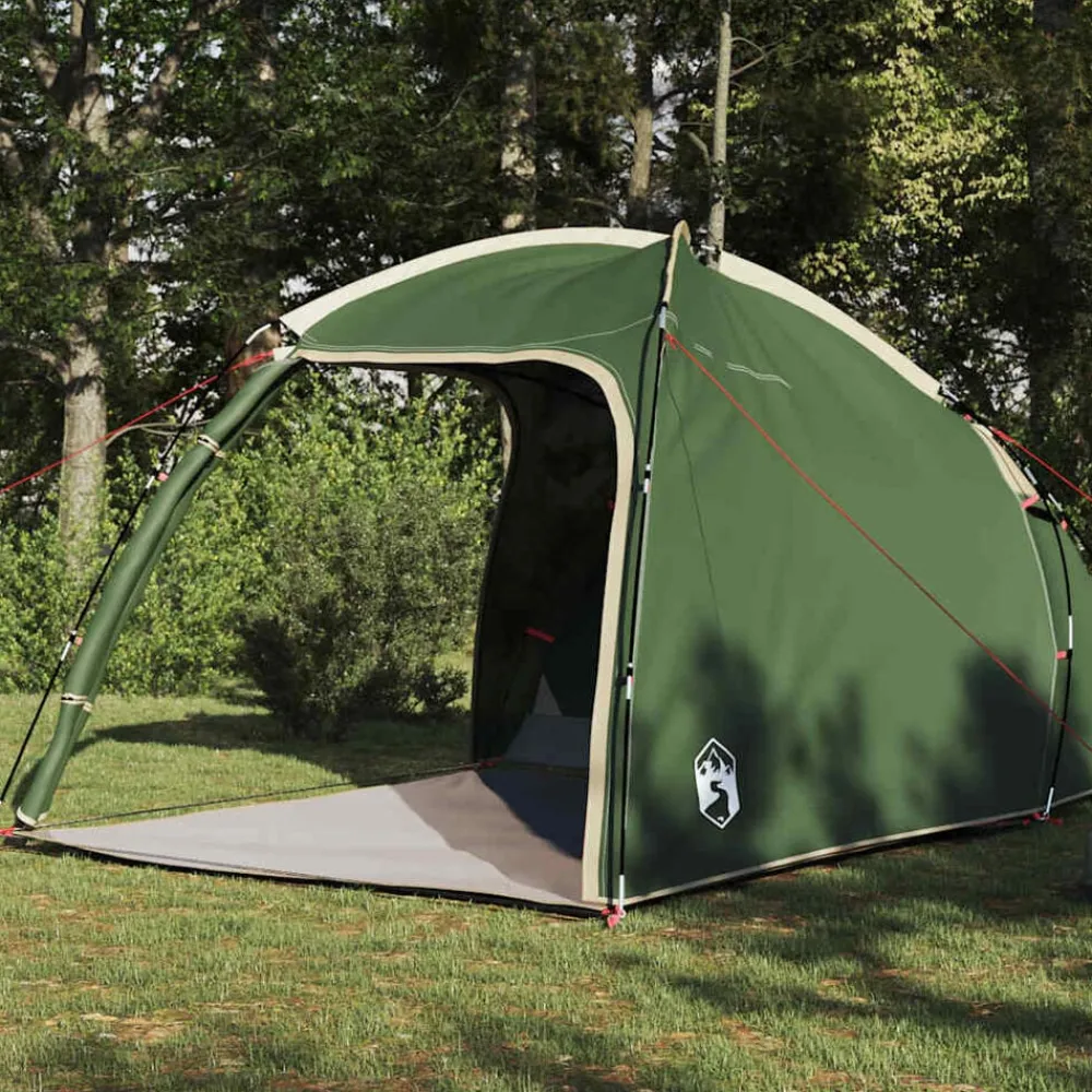 vidaXL Actividades Al Aire Libre-Tienda Cabaña con techo 370 x 230 x 185 cm tafetán