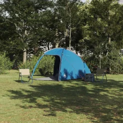vidaXL Tienda Cabaña con techo 370 x 230 x 185 cm tafetán Azul Discount
