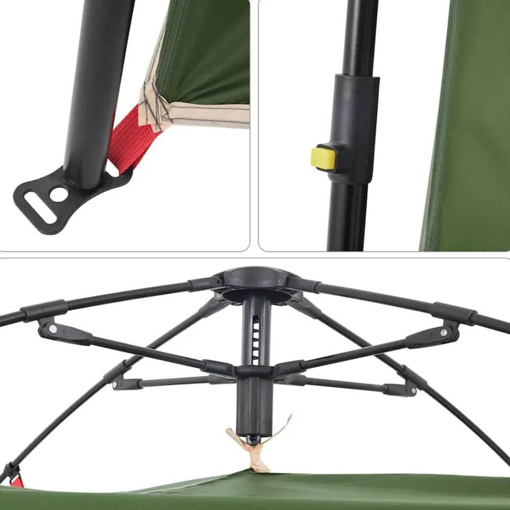 vidaXL Tienda cambiador privacidad liberación rápida impermeable Verde Sale