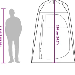 vidaXL Tienda cambiador privacidad liberación rápida impermeable Verde Sale