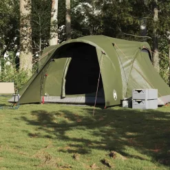 vidaXL Actividades Al Aire Libre-Tienda campaña familiar iglú 6 personas impermeable