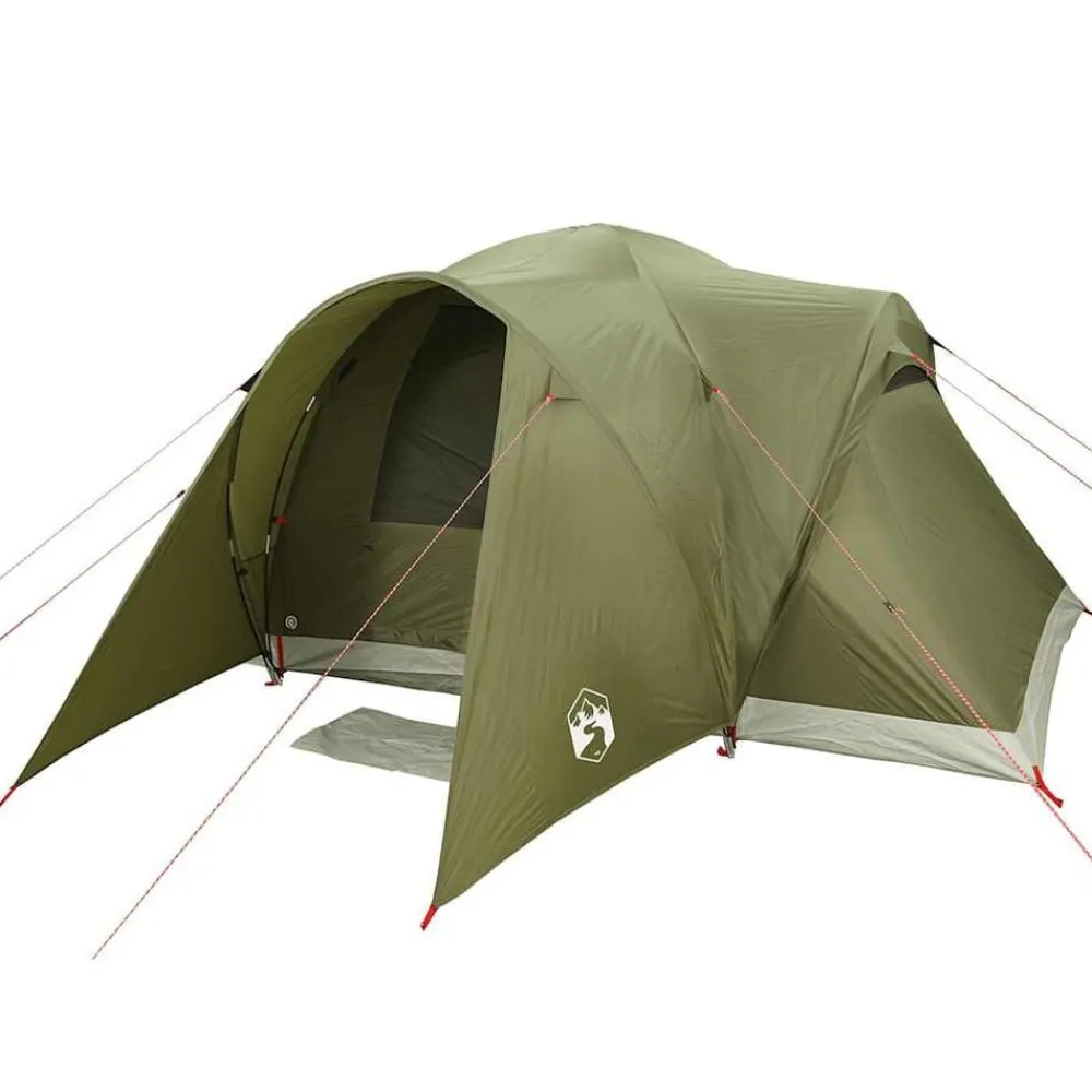 vidaXL Actividades Al Aire Libre-Tienda campaña familiar iglú 6 personas impermeable