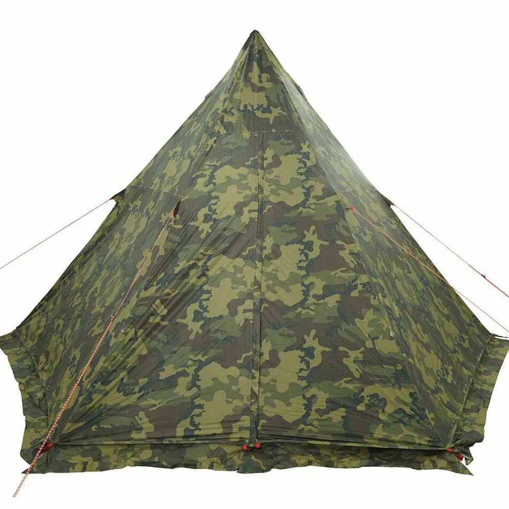 vidaXL Tienda campaña familiar tipi 6 personas impermeable Camuflaje Sale