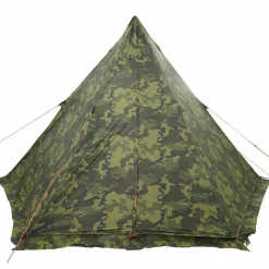vidaXL Tienda campaña familiar tipi 6 personas impermeable Camuflaje Sale