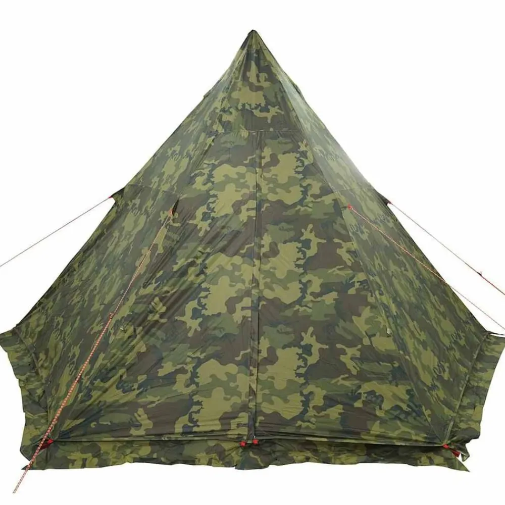vidaXL Tienda campaña familiar tipi 6 personas impermeable Camuflaje Sale