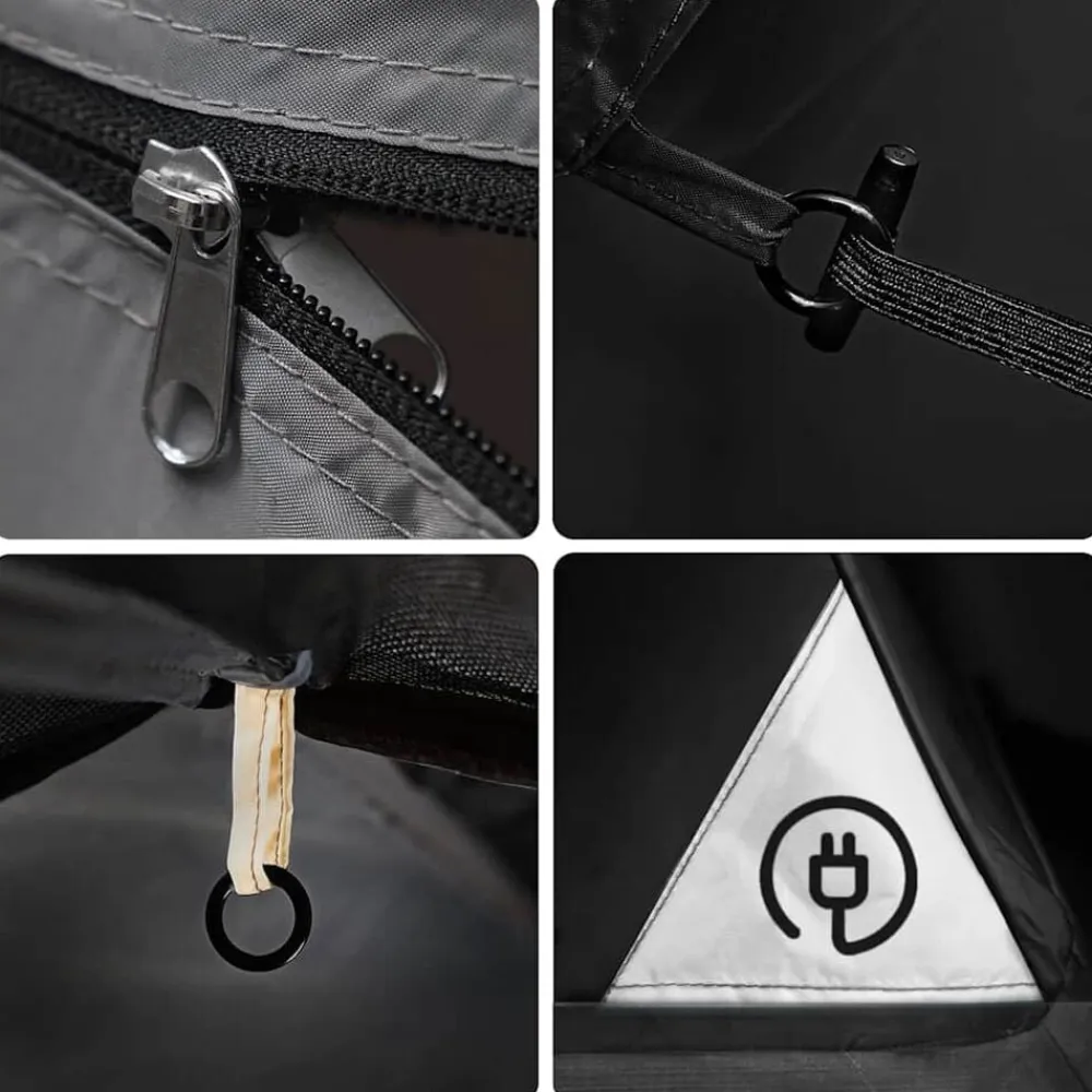 vidaXL Tienda campaña túnel 2 personas tela opaca impermeable blanco Blanco opaco Hot