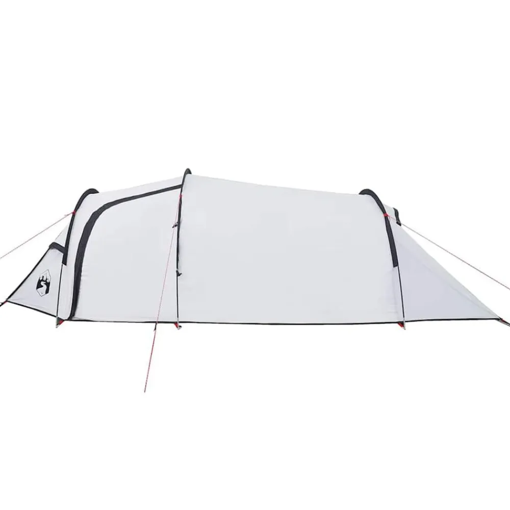 vidaXL Tienda campaña túnel 2 personas tela opaca impermeable blanco Blanco opaco Hot