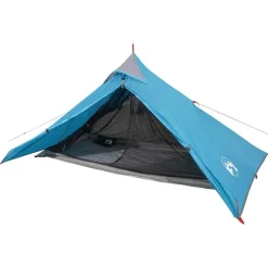 vidaXL Tienda colgante tipi para 1 persona impermeable Azul Hot