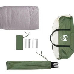 vidaXL Tienda con techo 268 x 240 x 191 cm Poliéster Verde Clearance