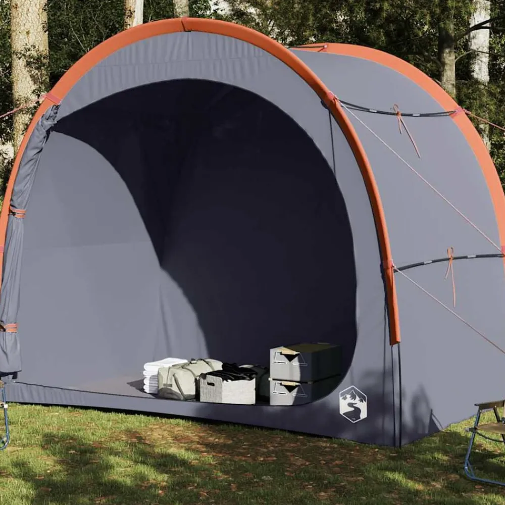 vidaXL Actividades Al Aire Libre-Tienda de almacenamiento impermeable y naranja