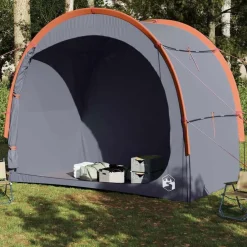 vidaXL Actividades Al Aire Libre-Tienda de almacenamiento impermeable y naranja