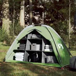 vidaXL Actividades Al Aire Libre-Tienda de almacenaje 9 compartimentos impermeable