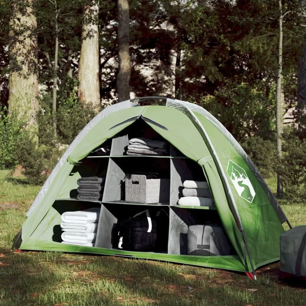 vidaXL Actividades Al Aire Libre-Tienda de almacenaje 9 compartimentos impermeable