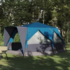 vidaXL Tienda de cabaña para 7 personas 400 x 350 x 212 cm Azul Clearance