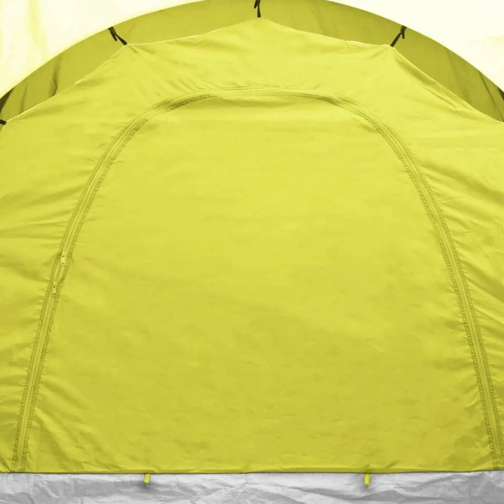 vidaXL Tienda de campaña 6 personas Azul y amarillo Discount