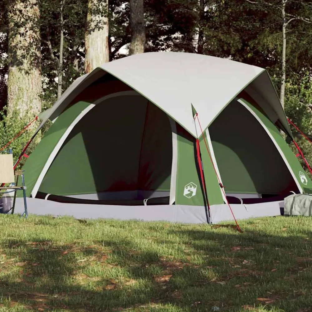 vidaXL Actividades Al Aire Libre-Tienda de campaña 4 personas impermeable